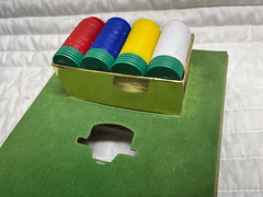 VINTAGE E.S. LOWE WHEEL OF FORTUNE HORSE RACING GAME with original box roulette