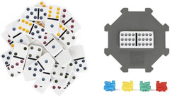 Spin Master Games, Cardinal Classics Double 12 Dominoes Set in Storage Tin