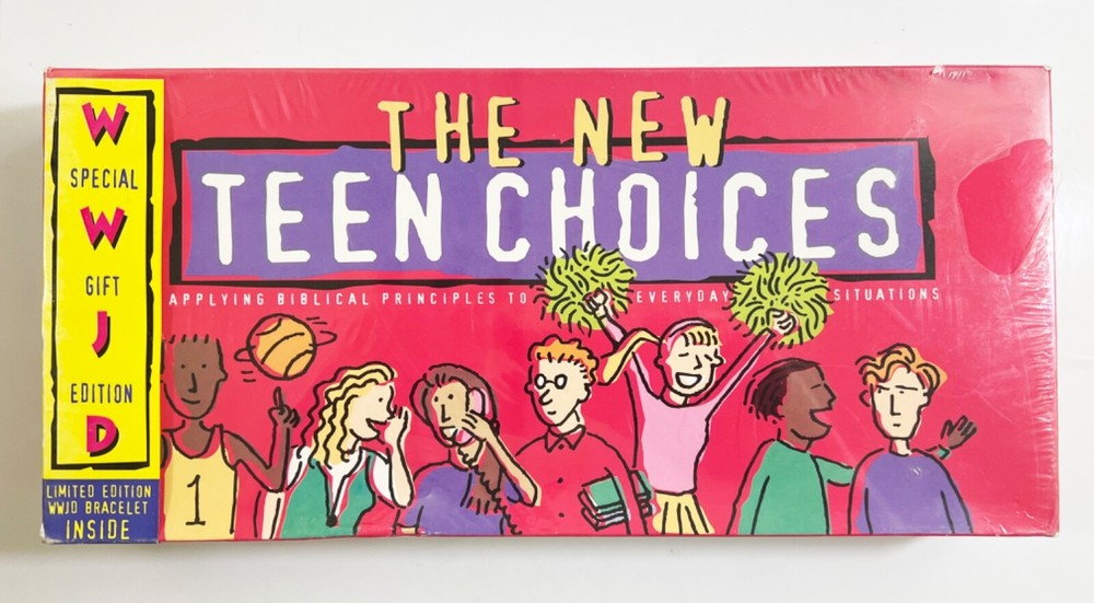 Vintage The New Teen Choices Biblical Principles Board Game-Rainfall 1996