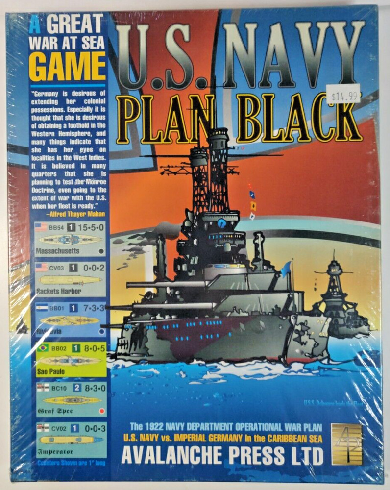 Avalanche Press Great War at Sea #5 – U.S. Navy Plan Black Box SW