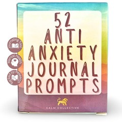 52 Anti-Anxiety Journal Cards – Cognitive Behavioral Therapy (CBT) Journaling Pr
