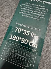 WINECASINO Educational Sensory Adult Party Board Game Mat Gift for Geeks 3+ Play