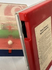 2 Vintage Ball Shooter Toy Game Tomy Pocket Space Invasion & Soccer Skill Shot