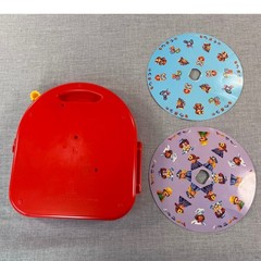 Vintage 1990 Milton Bradley Spin & Match Memory Game Red Plastic Unit 4110 90s