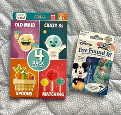 Kids DISNEY Hidden Picture Card Game LOT SET Of 5 Pack Old Maid Spoons Crazy 8s
