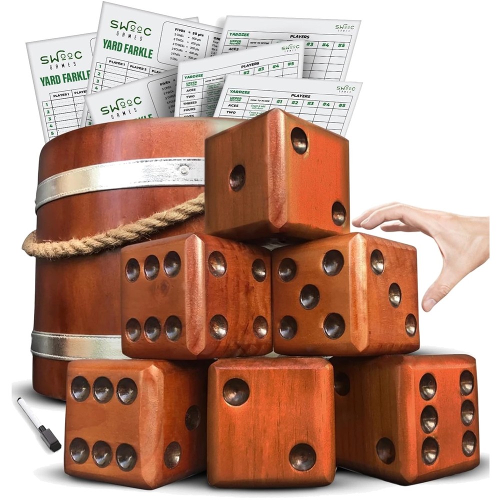 All-in-One Yardzee & Farkle Dice Game Set