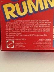 Uno Rummy Up Game Fun Of Rummy Tiles 1993 READ