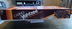 Vintage ’86 Casino Yahtzee Game by Milton Bradley Missing 1 Die Dice Cup Cracked