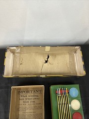 Vintage Gee-Wiz No.40 Racing Game Tin Litho Simulator Wolverine Horse Race Box