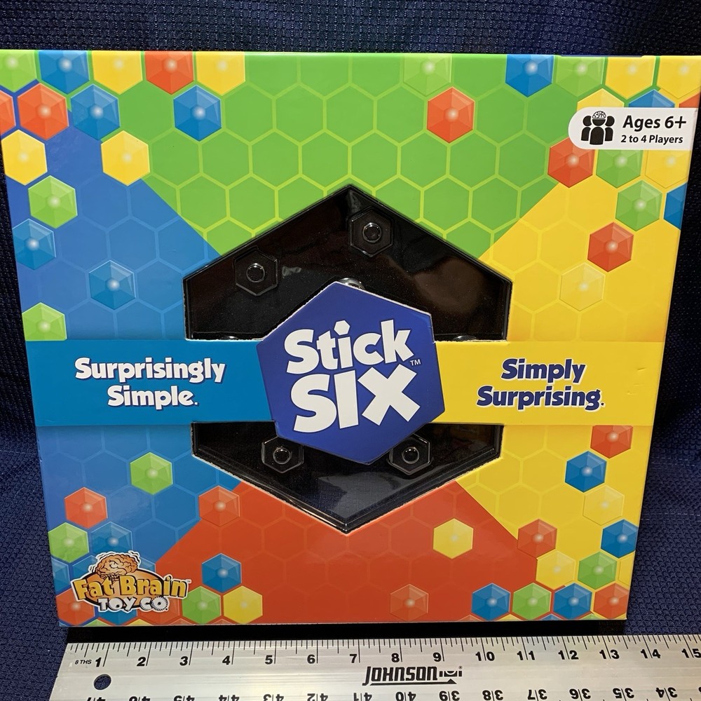 Stick Six Board Game – Simple Family Strategy 3D – Complete – Clean – Free Ship