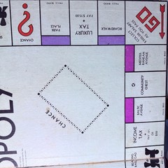 VINTAGE MONOPOLY BOARD 1935 – 1933 CHAS. B. DARROW- BOARD ONLY