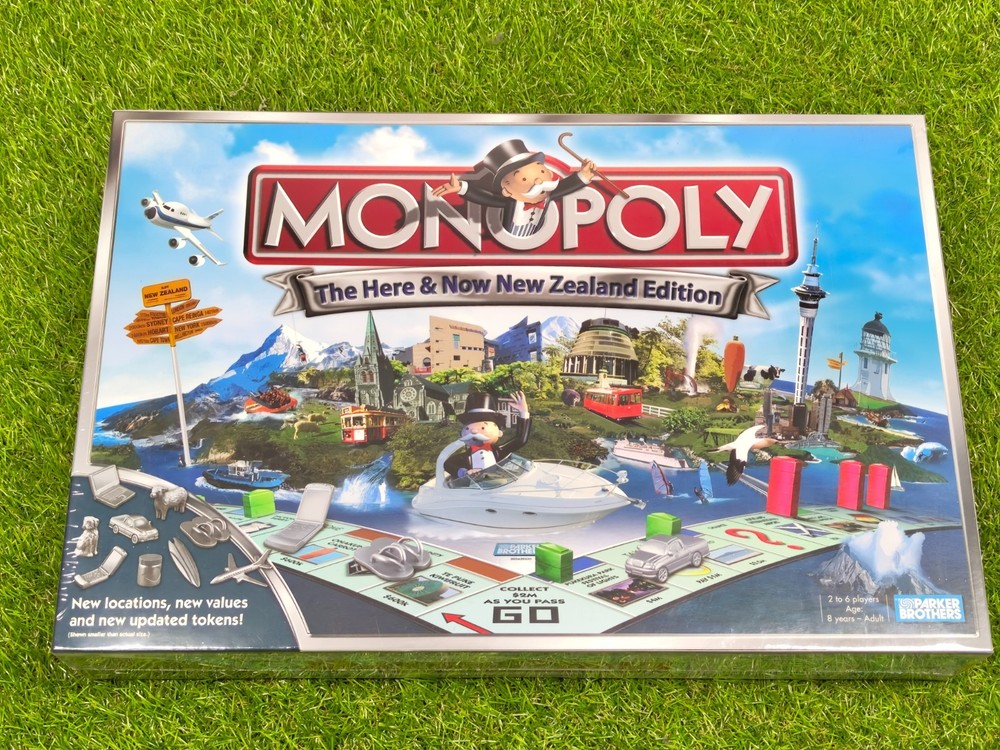 Monopoly The Here & Now New Zealand Edition Board Game New Sealed