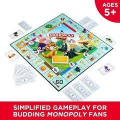 Limited Edition Monopoly Junior Game for Ages 5+ – Educational Fun for 4 Players
