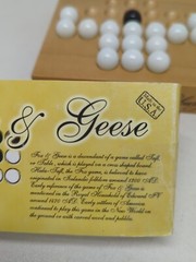 Travel Game Fox & Geese Solid Wood Game Board Colonial Williamsburg Channel Crft