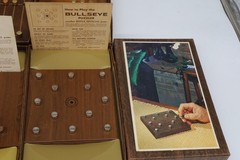 Vintage Hoyle Official Games Walnut Puzzle Set Complete 7 Games Stancraft 1964