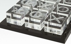 Modern Tic Tac Toe Acrylic Table Decor Game Set