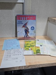 VTG Gettysburg Civil War Battle Game Avalon Hill 125th Anniversary Near Complete