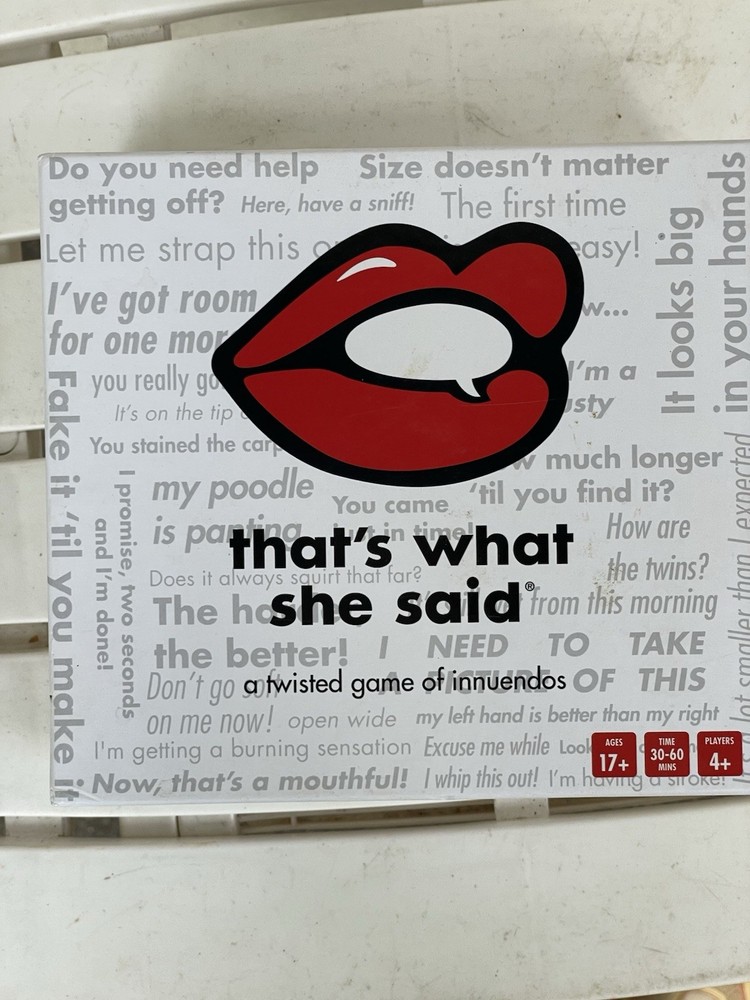 That’s What She Said A Twisted Game Of Innuendos Hilarious Adult Party Game!