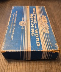 Picture and Word Matching Self Verifying Seat Work 8036 Milton Bradley Co. (YW)