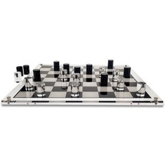 NEW! OnDisplay Deluxe Acrylic Checkers Set – 3D Luxe Crystal Board Game