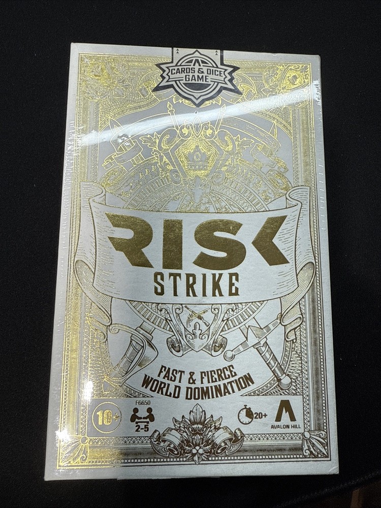 Risk Strike “Fast & Fierce World Domination” Avalon Hill Cards & Dice Game – New