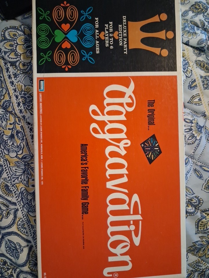 Vintage 1970 Aggravation Board Game Deluxe Party Edition #8321 COMPLETE
