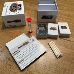 Artsy Fartsy Not Your Parents Drawing Game 4-12 player Open Box Fun Funny Age10+