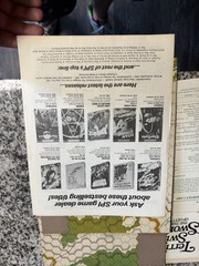 SPI 1976 Tray – TERRIBLE SWIFT SWORD – Three Days of Gettysburg Game UNPUNCHED