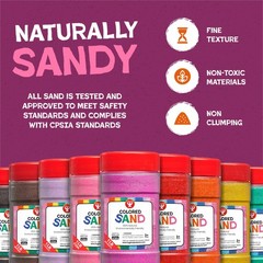 Colored Sand 15 lb Bottle Magenta Craft Art Sensory Play Hygloss 22711 Crafts