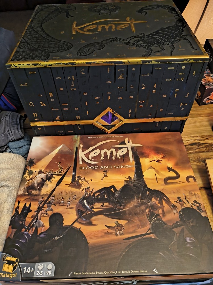 Kemet Blood And Sand Big Box+ Kemet Rise of the Gods + Giant Playmat