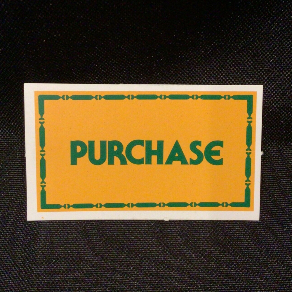 Games Workshop Talisman 2nd Ed Game Official Extra/Replacement PURCHASE Card x1