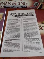 Reminiscing Millennium Edition 1940’s thru 1990’s Board Game