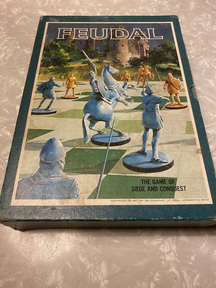 Feudal 3M Vintage 1967 Bookshelf Board Game Seige and Conquest-Missing 1 Piece