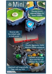 HEX Epic Party Pack (88 pcs) Magnetic Board Game Organizer Catan Accessory