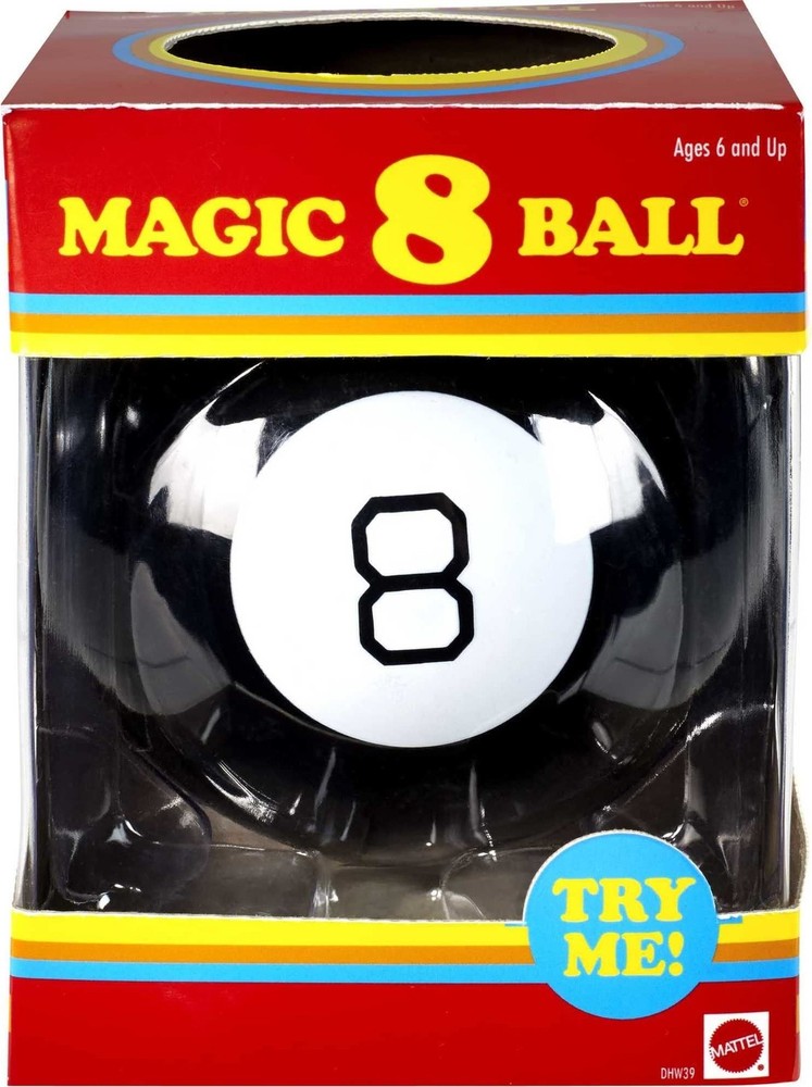 Mattel Games Magic 8 Ball Toys and Games, Retro Theme Fortune Teller, Ask a Q…