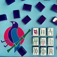 Premium American Mahjong Set 160pcs – Lucky Purple