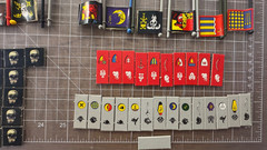 Battle Masters Board Game Parts Lot -Milton Bradley Vintage – 130 pieces – Tower