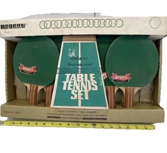*Rare* VTG Regent Deluxe Tournament Table Tennis Set Orig Box Ping Pong UNUSED