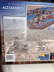 Alexandros Board Game Ages 12+, 2-4 Players, Leo Colvini Conquer Rich Provinces