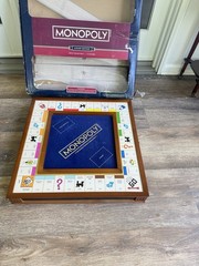 Monopoly Luxury Wooden Edition with Wood Game Board Premium Collectible