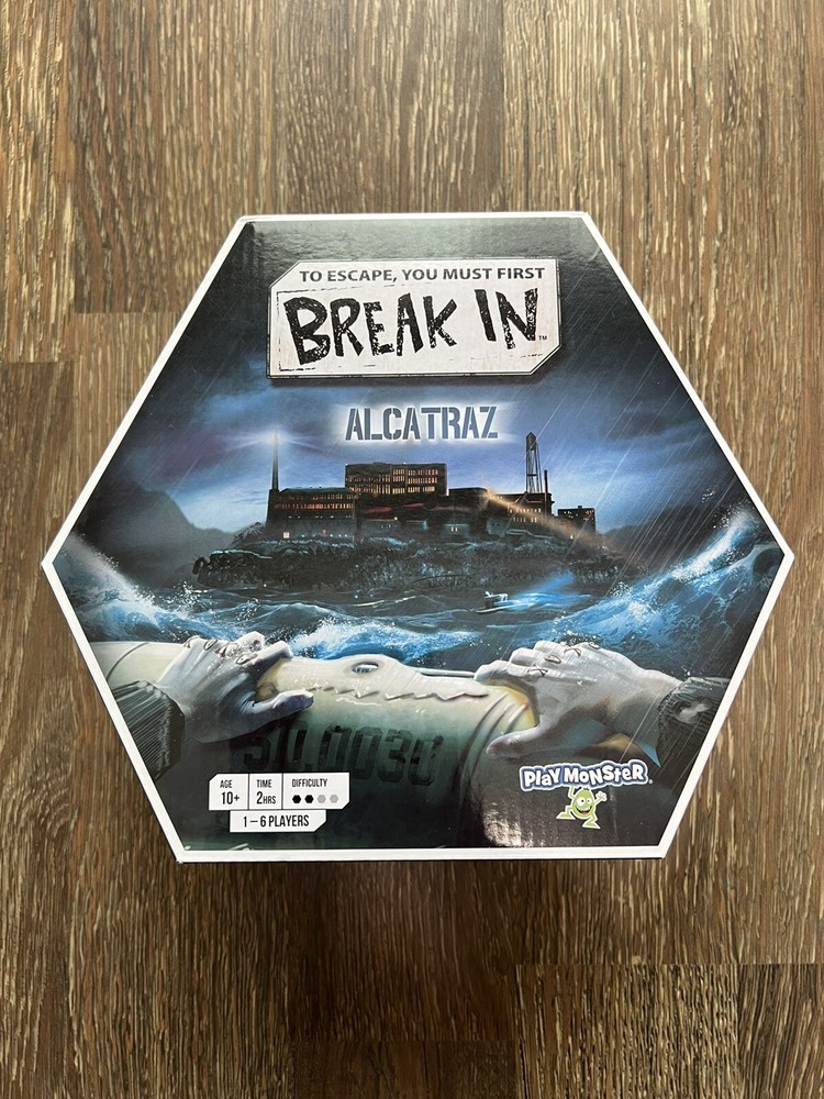 Break In Alcatraz Board Game Family Game Escape Room Game Sealed