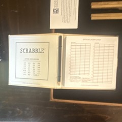 WS Game Company Scrabble Wooden Board Game Set, Ages 8+ (2021)