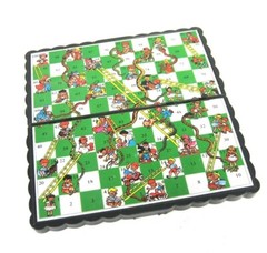 Vintage Chutes and Ladders Game Handheld 5.5 by 5.5 Inch Unbranded No Pieces