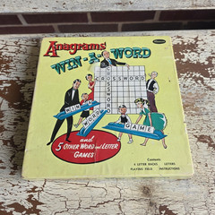 Whitman Win-A-Word Anagrams Word Game Complete Vintage 1964 2+ Players 8-11
