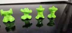 JBF Lot of 7 Light Green Crazy Bones
