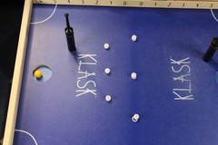 KLASK Magnetic Tabletop Board Game Wood Party Skill Game Extra Magnets Case Box