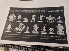 Crimson Scales 1st Printing +Trail of Ashes + ALL Minis RARE Gloomhaven