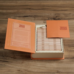 Vintage Jenga Bookshelf Edition: Classic Stacking Game for All Ages