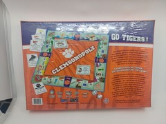 NEW CLEMSON UNIVERSITY Clemsonopoly Monopoly Board Game 2-5 Players: Ages 8+