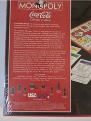 Monopoly Coca-Cola Collectors Edition Board Game Vintage 1999 Factory Sealed